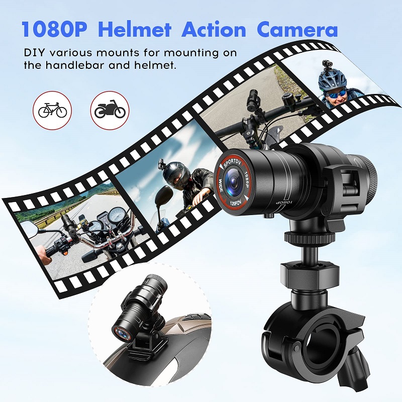 Mini kamera sportowa DV 1080P  – Cycling Gear Helmet recenzja i cena