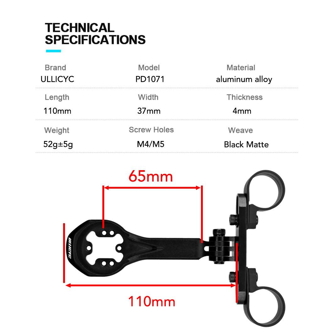 ULLICYC Aluminiowy uchwyt na k – Cycling Gear Mount recenzja i cena